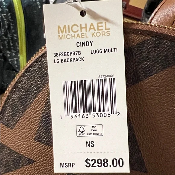Michael Kors Cindy Tan and Black Women’s Backpack - Picture 5 of 5